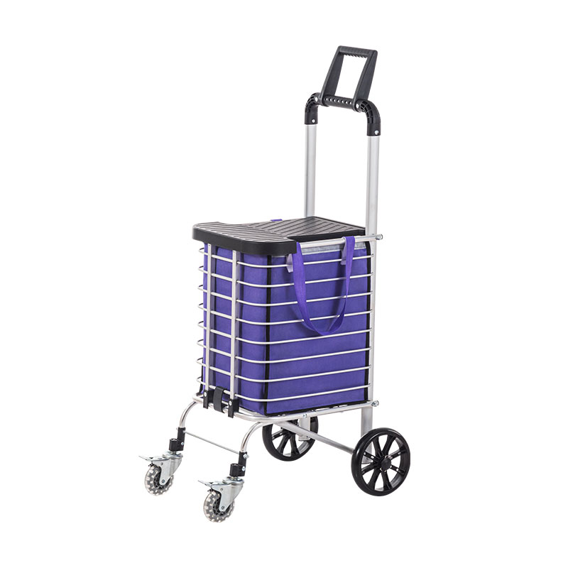 4 uili Gaugau Aluminum Alloy Fa'atau Trolley Cart ma ato